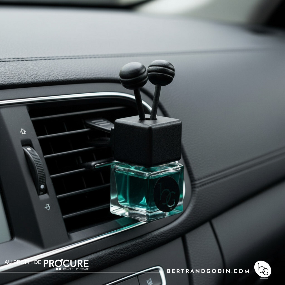 Collection Bertrand Godin - Diffuseur pour Voiture *Tous les profits sont versés à l'Organisme PROCURE, pour la lutte contre le cancer de la prostate*