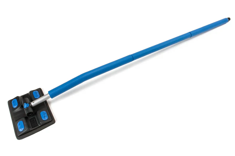 Autofiber [BLUE Mitt on a Stick PRO+] Brosse de lavage avec tête rotative *Nouvelle version!*