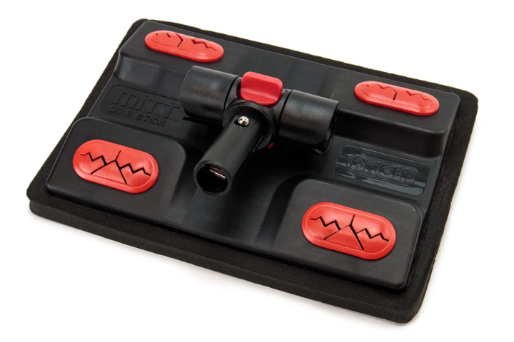 Autofiber [RED Mitt on a Stick PRO+] Brosse de lavage avec tête rotative *Nouvelle version!*