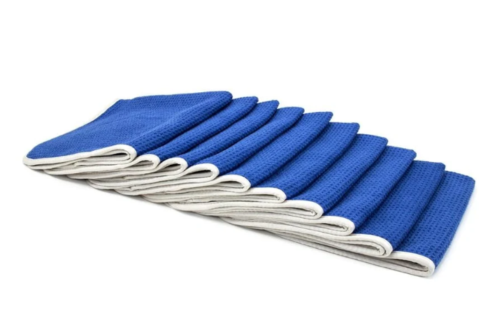 Autofiber [No Streak Freak] Linge Microfibre Gaufré pour Vitres (16"x16" 400 gsm) Ensemble de 10
