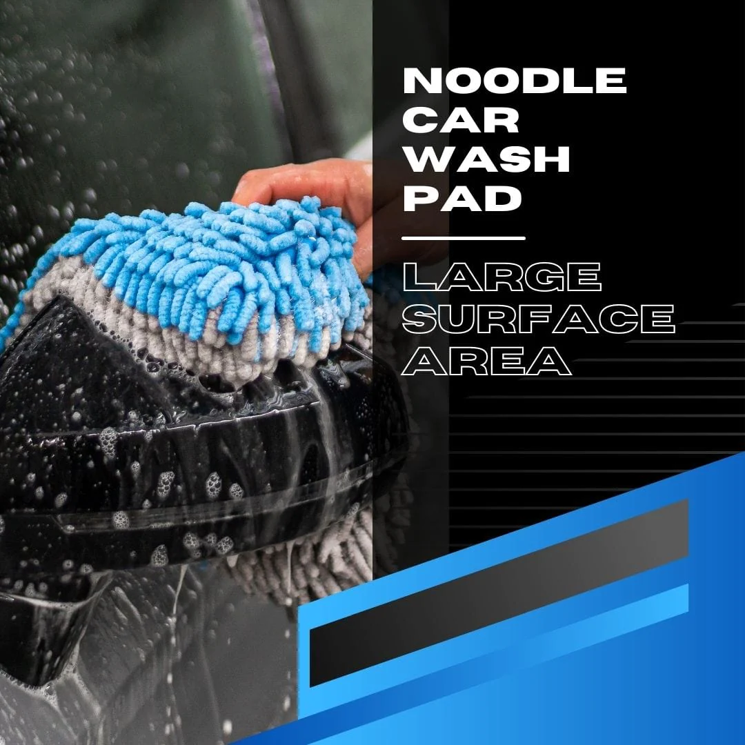 Autofiber [Noodle] Microfiber Wash Pad (9 in. x 9 in.) *UPGRADED*