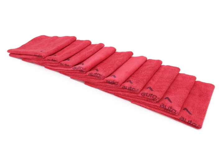 Autofiber [Quadrant Wipe] Microfiber Coating Leveling Towel 390 GSM (16 in. x 16 in.) - 10 pack