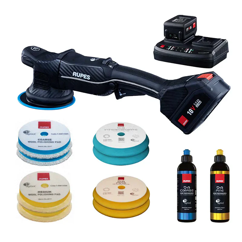 RUPES iBrid HLR21 Outil, Chargeur, 2 Batteries et Accessoires HLR21/CB2/BAS