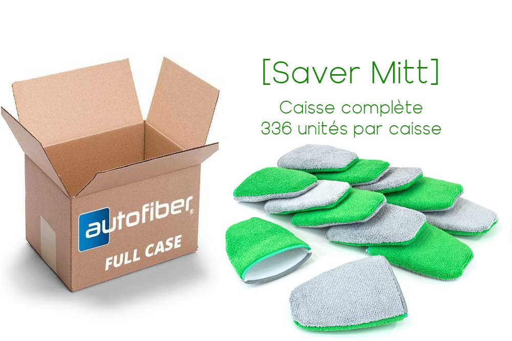 Autofiber [Saver Mitt] Coating Applicator Finger Mitt with Barrier Layer (5 in. x 4 in.) CAISSE COMPLÈTE