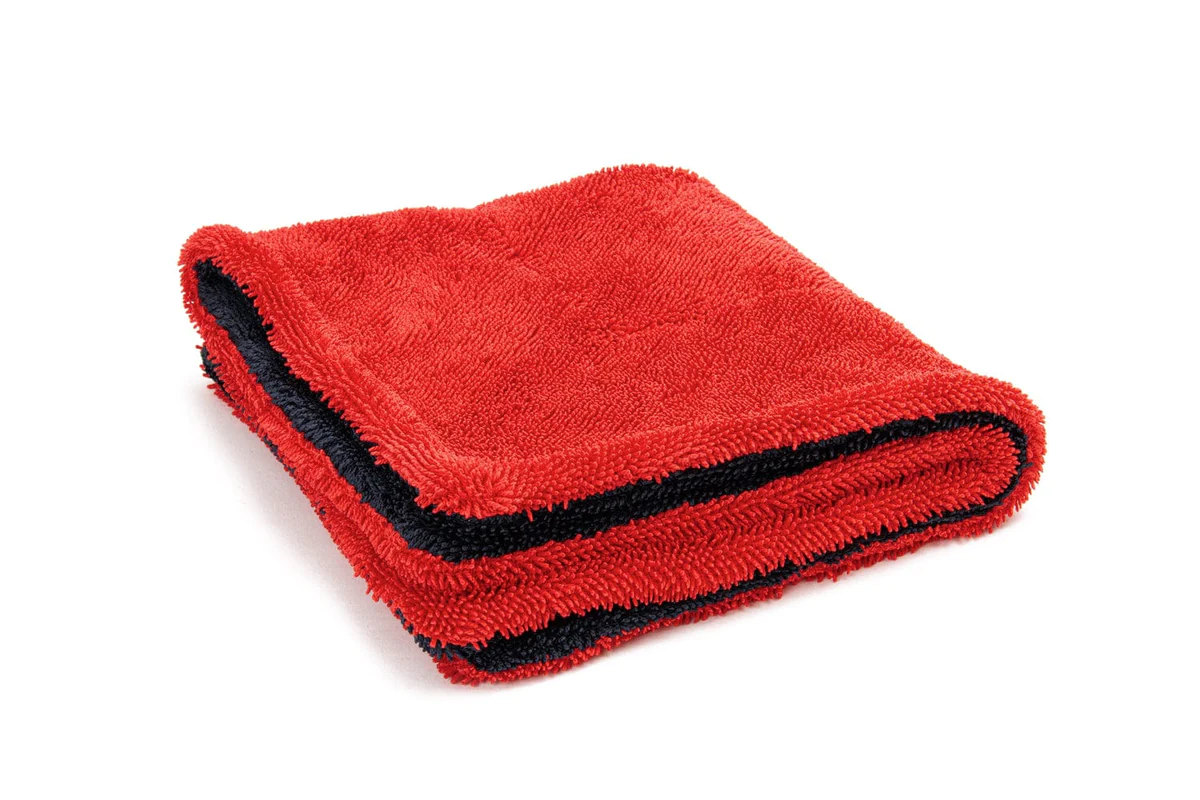 Autofiber [Dreadnought MAX Jr.] - Triple Layer Microfiber Twist Pile Drying Towel (16 in. x 16 in., 1400gsm) - 2 pack