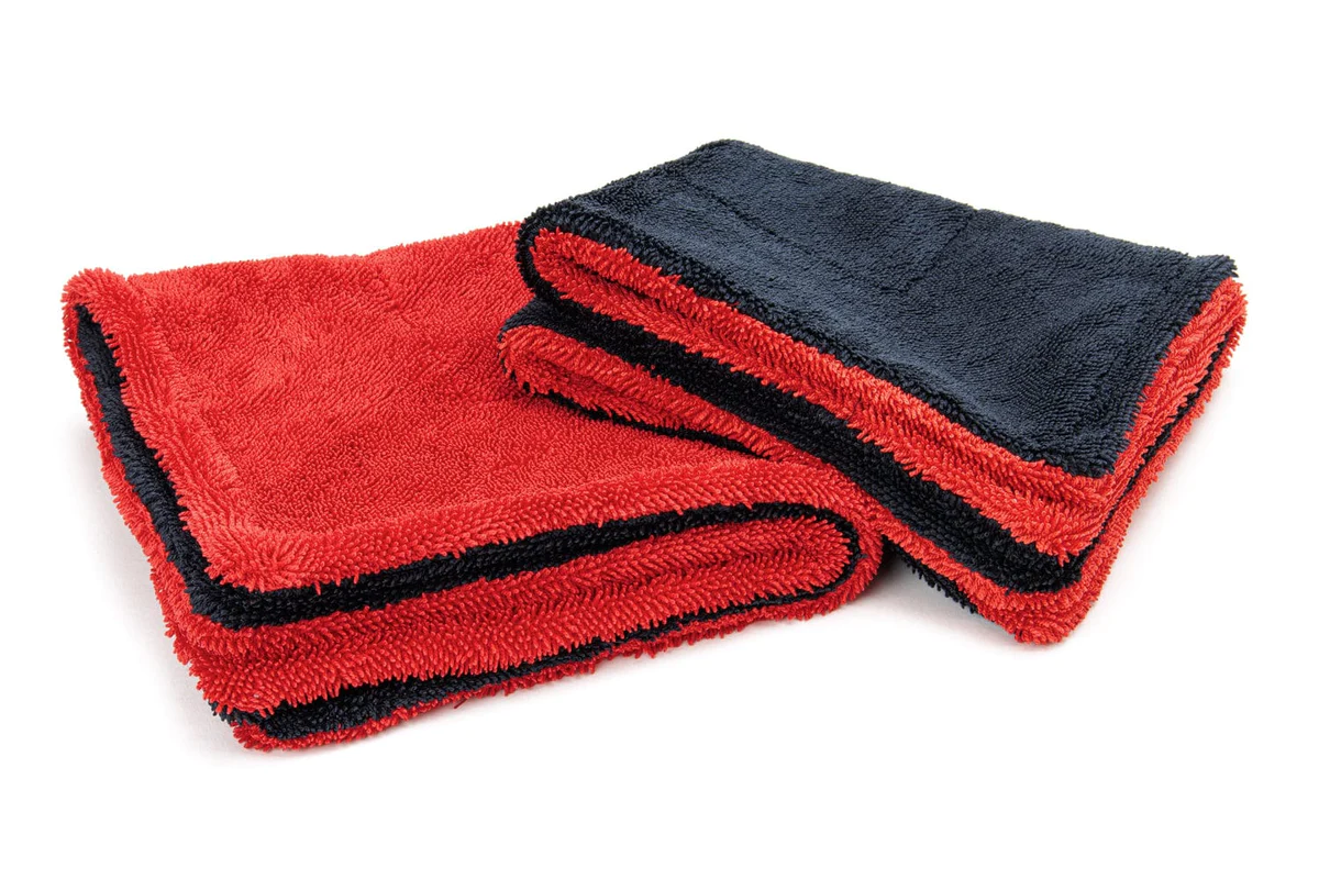 Autofiber [Dreadnought MAX Jr.] - Triple Layer Microfiber Twist Pile Drying Towel (16 in. x 16 in., 1400gsm) - 2 pack
