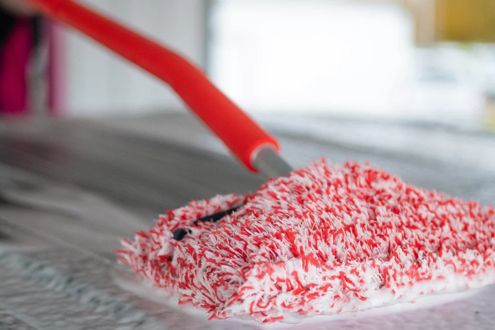 Autofiber [RED Mitt on a Stick PRO+] Brosse de lavage avec tête rotative *Nouvelle version!*