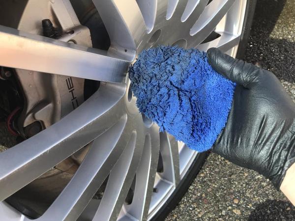 Autofiber [Wheel Fingers] Demi Mitaine en Microfibre pour Jantes (4.5&quot; x 4.5&quot;) Ensemble de 4 Passion Detailing
