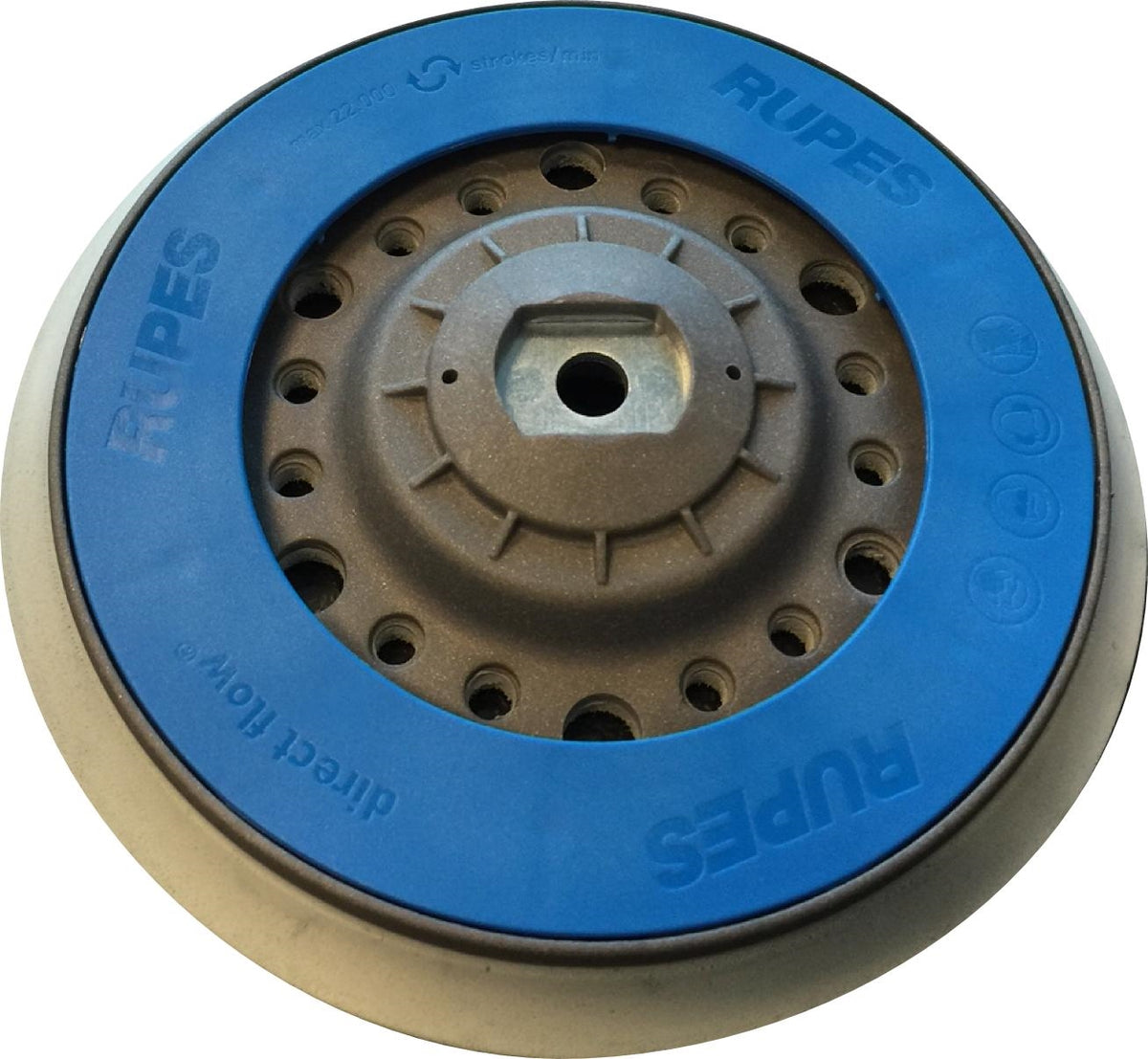 Rupes 150mm (6&quot;) Backing Plate Bleu (Velcro Fort) Passion Detailing