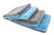 Autofiber [Flat Out] Microfiber Wash Pad (9"x8") Blue/Gray (Ensemble de 4)