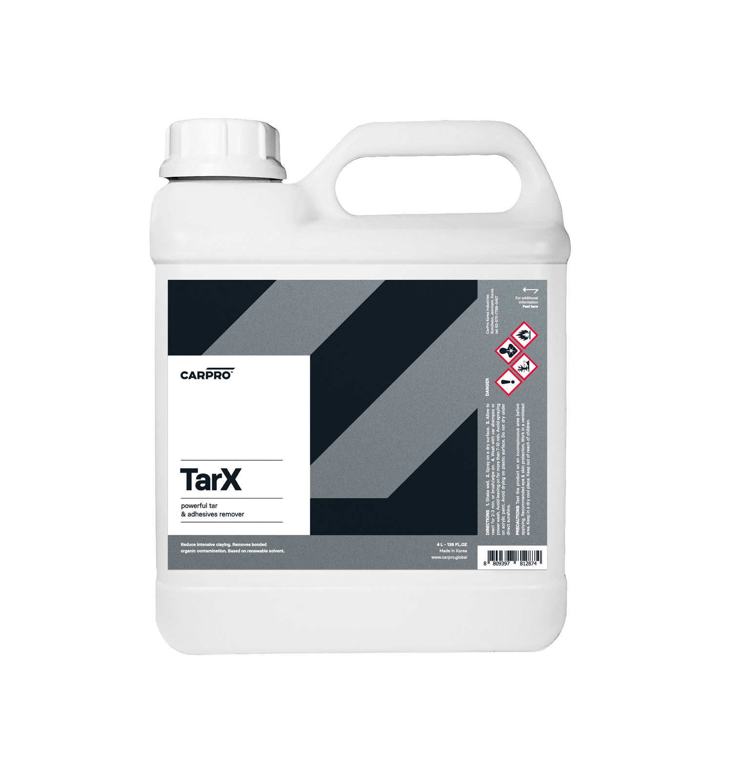 CarPro TarX Bug, Tar & Adhesive Remover 4L