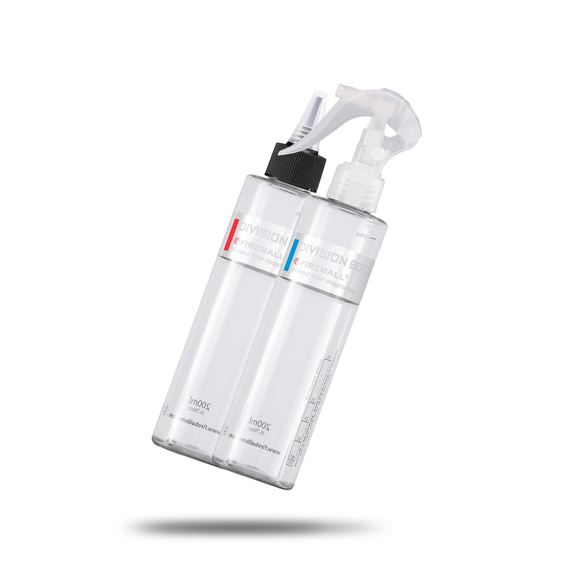 Fireball Division Bottle - Bouteille vide avec Chartes de Dilutions 200mL