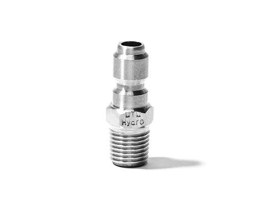 MTM Hydro Stainless Steel Quick Connect Plug 3/8" MPT #24.0082