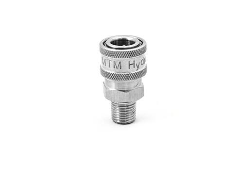 MTM Hydro 3/8&quot; Male NPT Stainless Quick Coupler #24.0064