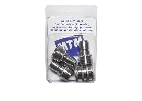 MTM Hydro Stainless Steel Quick Connect Garden Hose Kit #24.5007