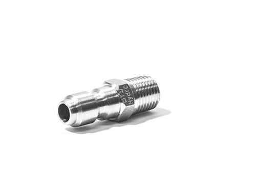 MTM Hydro Stainless Steel Quick Connect Plug 3/8&quot; MPT #24.0082