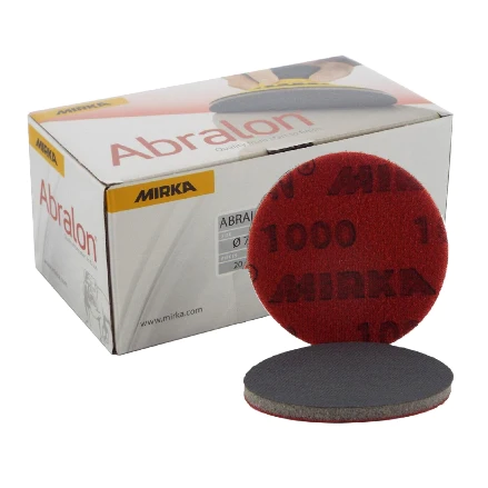 Mirka 3" P3000 Abralon Foam Polishing Grip Discs