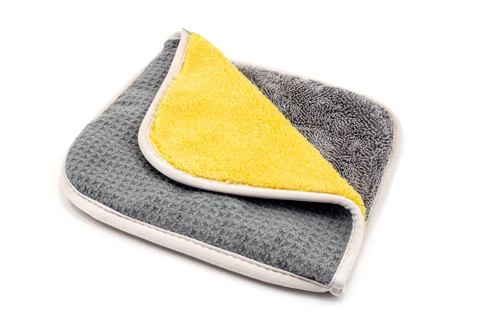 Autofiber [Multi Flip] Four Weave Microfiber Towels - Mesh | Twist | Plush | Waffle (8 in. x 8 in., 500/400/360/300 gsm) 3 pack Passion Detailing
