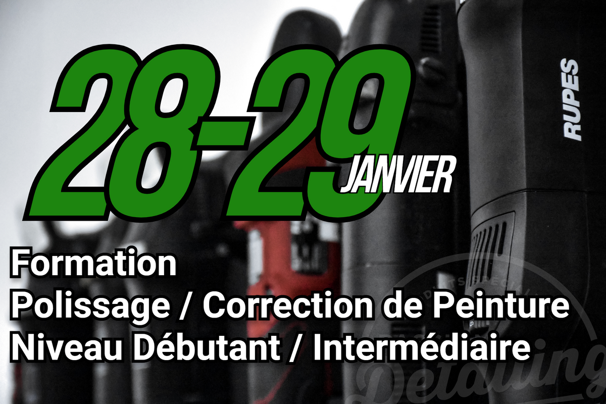 Formation Polissage, Correction de Peinture &amp; Protection Céramique | 28 &amp; 29 Janvier à St-Hyacinthe (QC)