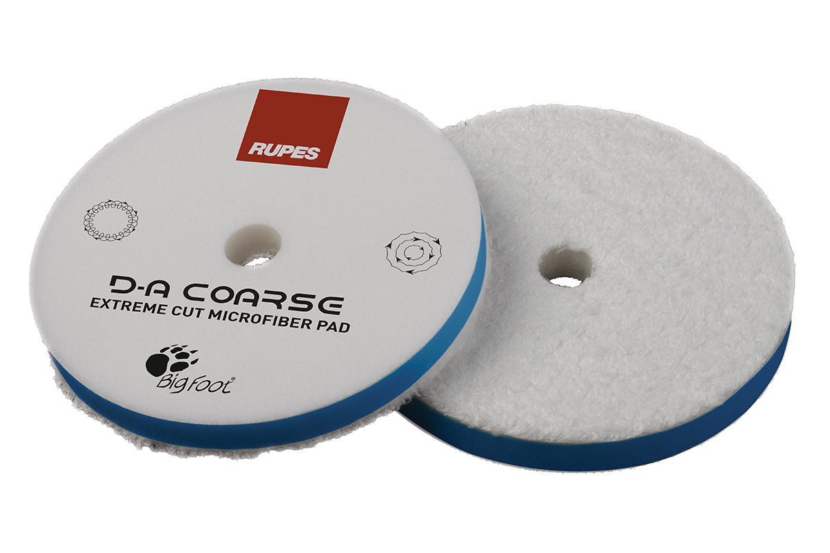 Rupes DA Coarse (5&quot; - LHR15) Blue Extreme Cut Microfiber Pad 130mm *NOUVEAU*